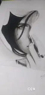 Girl drowing