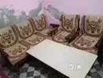 5 seat Sofa set, Table, 2 design Sofa cover only in 10,000