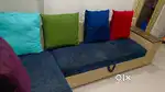 Stylish L-Shaped Sofa with Storage & extra Seating