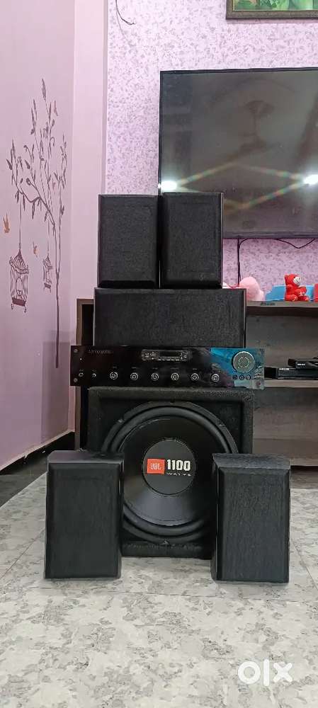 5.1 assembled home theatre system with 12-in JBL subwoofer
