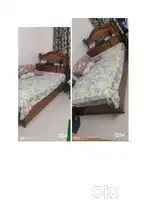 6 Ft by 4 Ft-- wooden box cot for sale. (Cot only)