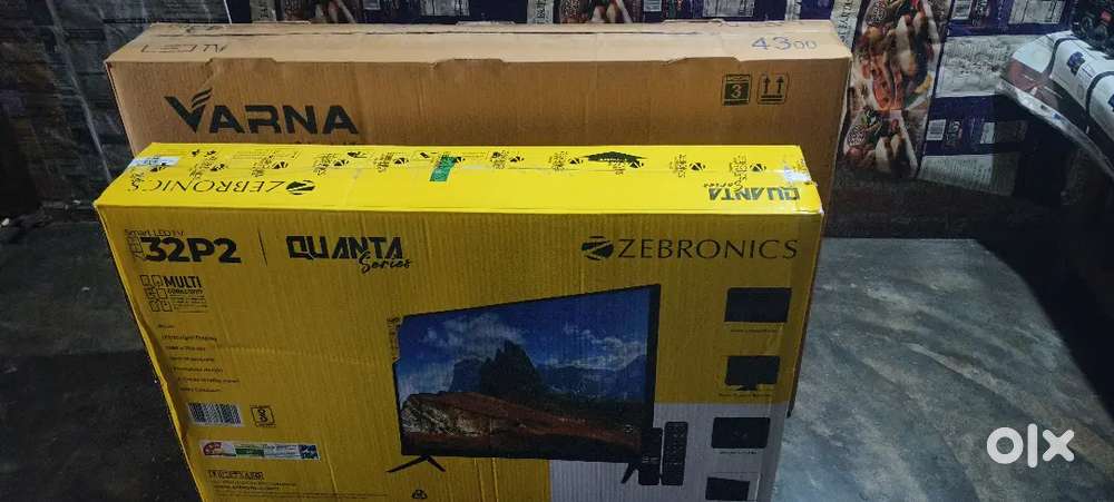 'Zebronics' and 'Varna' Made in India Shop New 32/43 FULL SMART LED TV