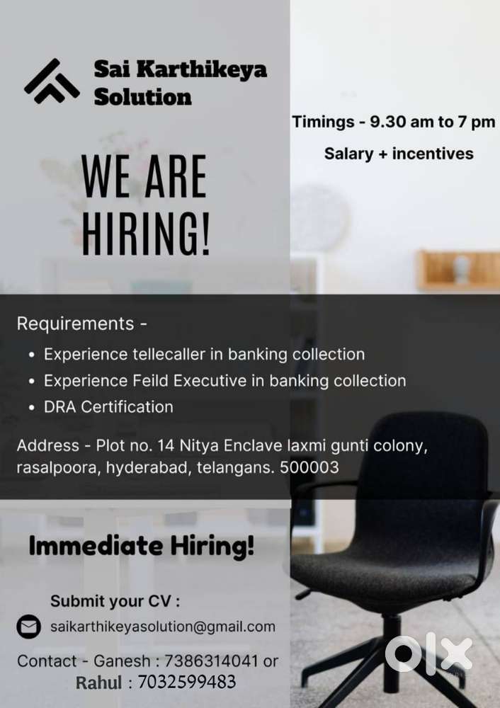 Need Urgent requirement