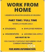 Work From Home  Part Time Job  Extra Income Opportunity
