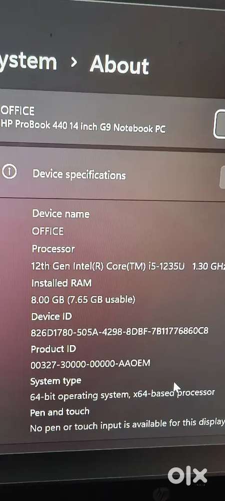 HP ProBook i5 12th gen Under Warranty