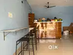 Brand new custom made counter and  high rise chairs