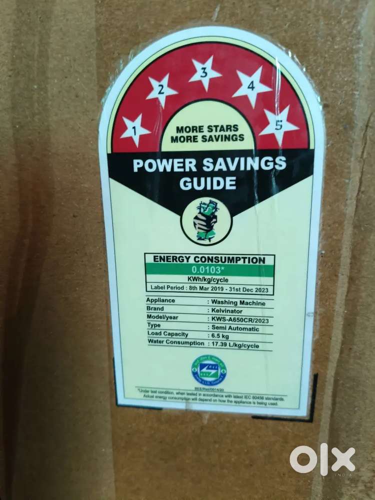 New washing machine box piece