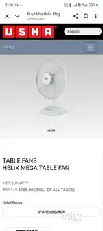 8mnth fan ,some rust on fans front . Anyone interested I send photos