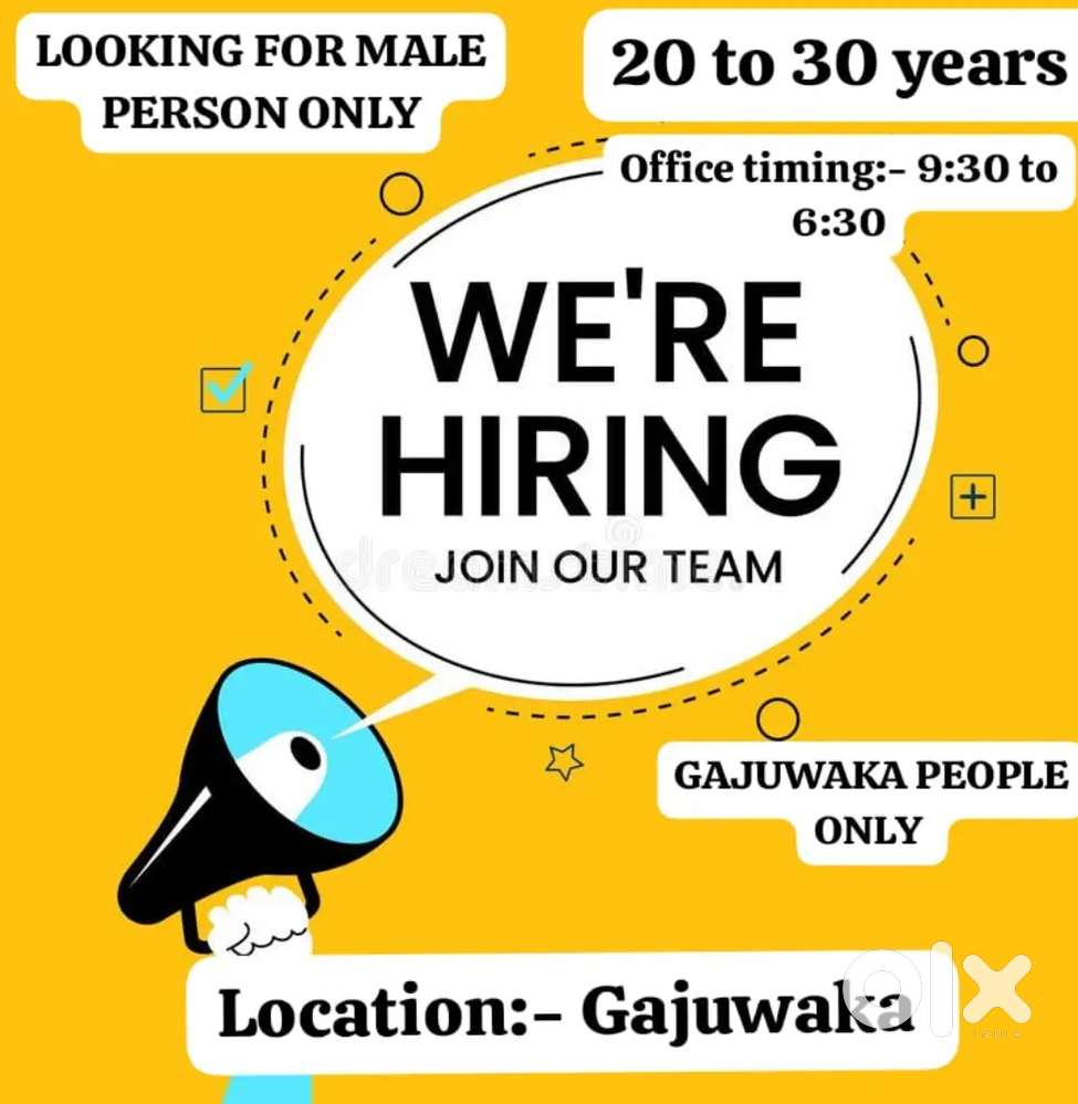 WE ARE LOOKING FOR @MALE PERSON FOR OFFICE MARKETING PERSON