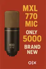 MXL 770 Studio Condenser Mic  Never Used  & Soundproof acoustic pane