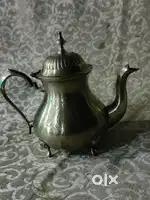 Antique pure brass solid heavy tea pot