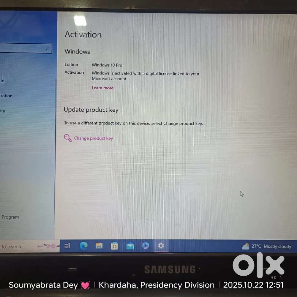 Samsung RV 513 Running Laptop with Dvd drive