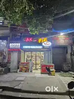 Counter space in front of shop