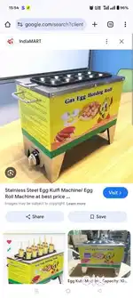 Gas Egg kulfi machine & chocolate fountain machine