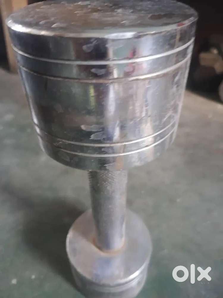 5 kg stainless steel dumbell single pics