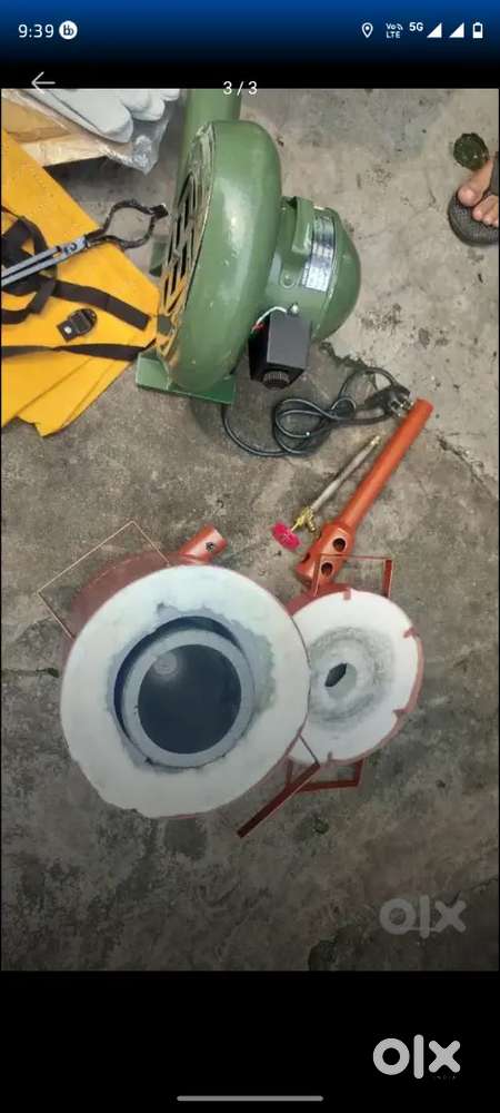 Blower and melting machine