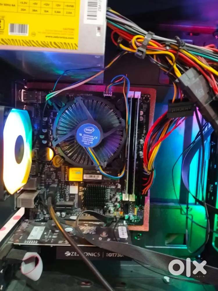 Gaming PC with all accessories graphic