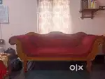 Thek Wooden 3 Seater Sofa,7 feet Diwan