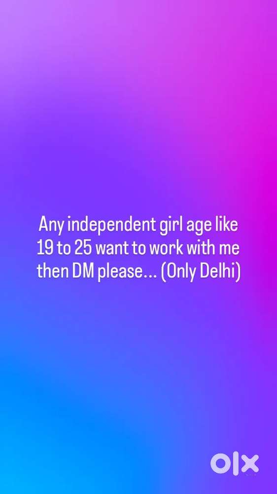 Work from at my location. (only for female)