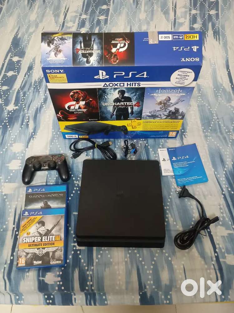 PS4 Slim - Lightly Used 500GB - Excellent Condition, Well-Maintained