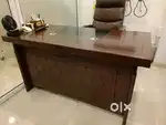 Imported wooden Executive Office Desk with storage excellent condition