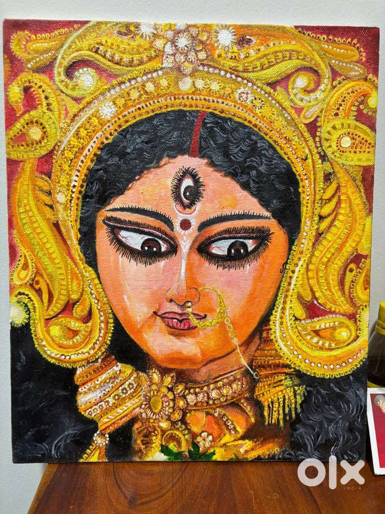 Maa Durga Oilpainting (Hand Painted)