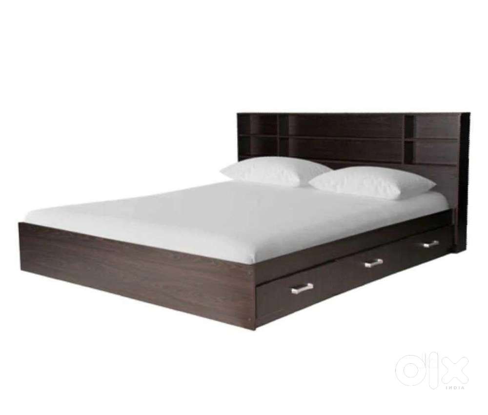 King size bed with side box storage (3)