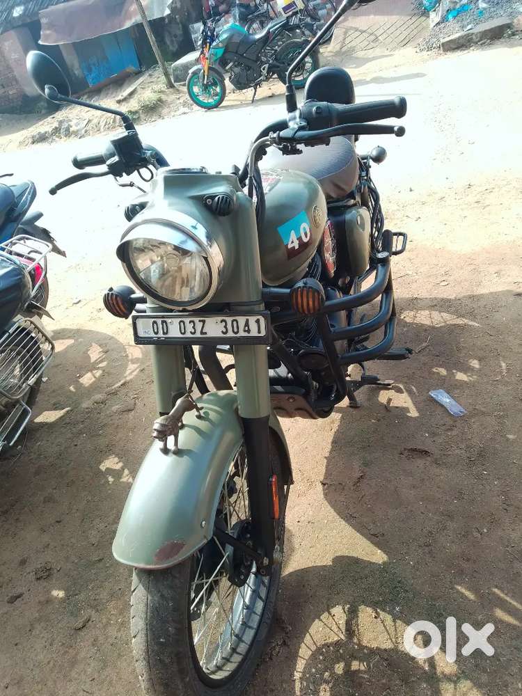 A bike is new condition