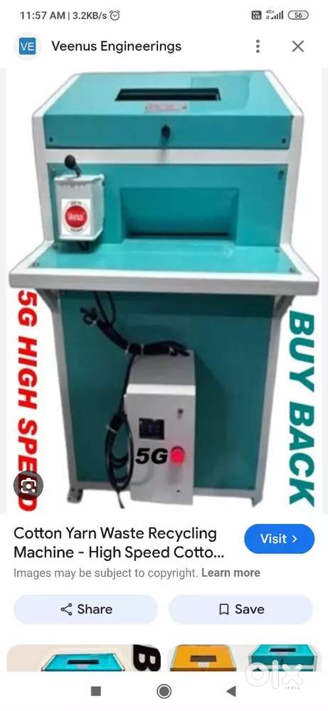 Cotton waste machine