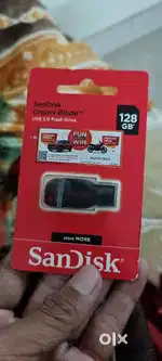 San Disk Cruiser Blade USB 2.0 Flash Drive   | 128 GB