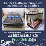 Bedroom Furniture - Hostel Bunker Cot Beds Mattresses / Best Prices