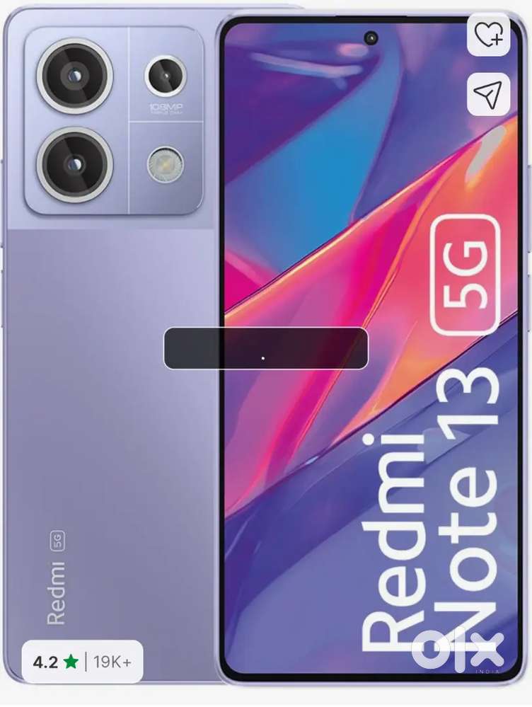 REDMI NOTE 13 5G . 1YEAR OLD NO PROBLEM