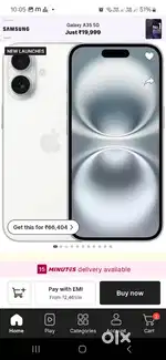 I phone 16 Available At new pack Phone