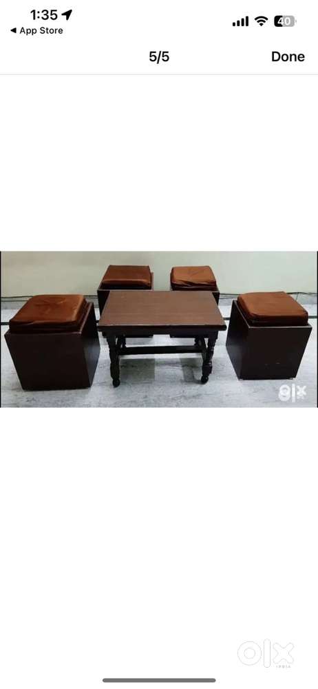 Muddas and table set