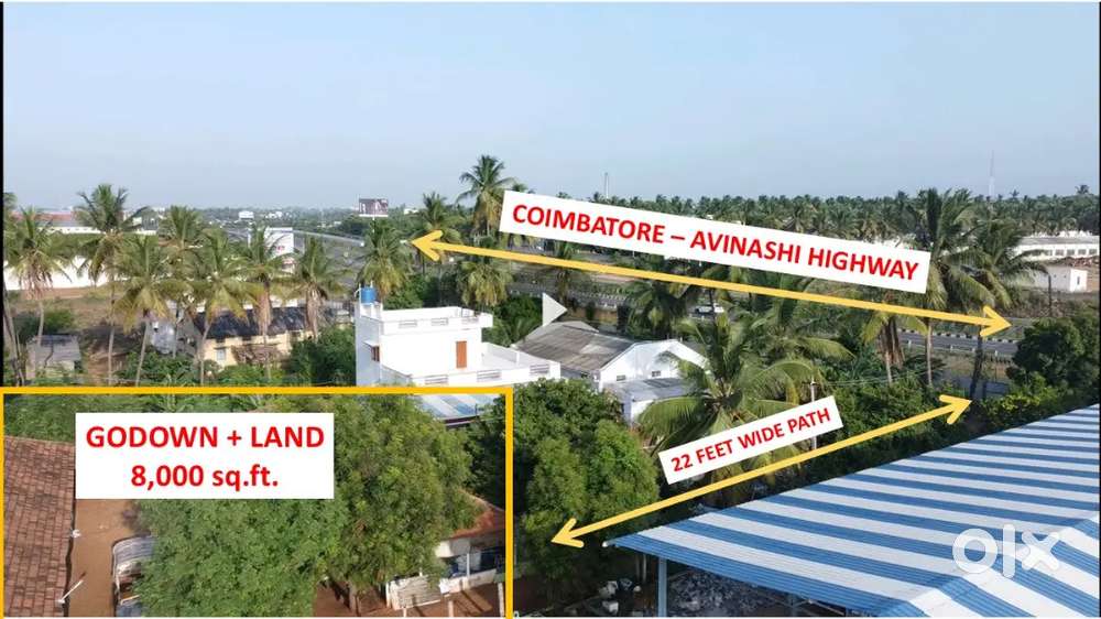Land for Rent 8000 sqft Coimbatore Avinasi Road Facing Karumathampatti