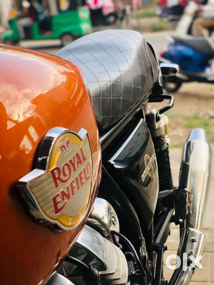 Royal Enfield Orange Crush Interceptor 650