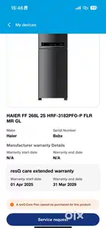 Haier FF 268 l 2s HRF
