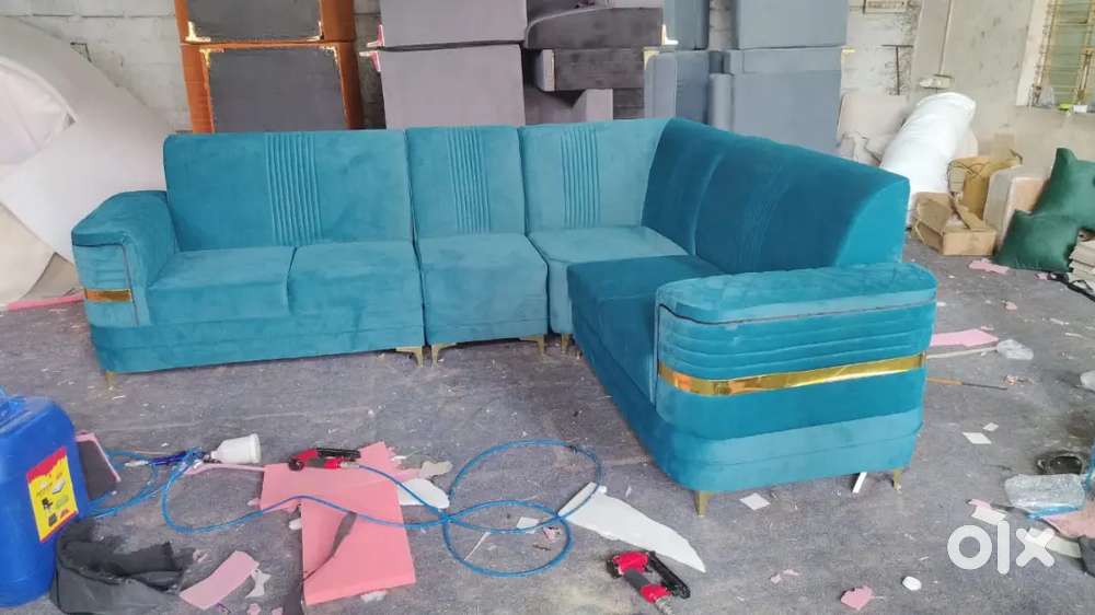 L shape sofa set with beautiful look and comfortable sitting