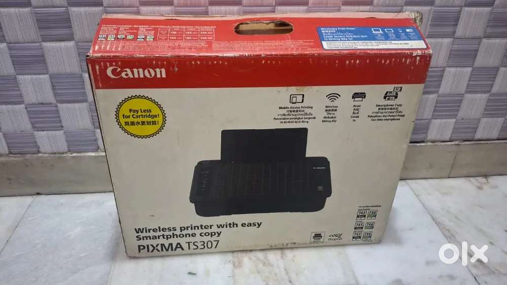 Canon PIXMA TS307 Wireless Printer - Like New, Full Box & Accessories