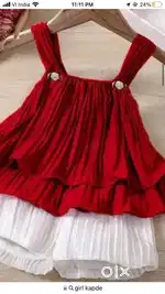 Kids fasnable dresses propal fiting and good febric cotton semr type .