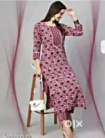 WOMEN GIRLS KURTI SET WITH TROUSER