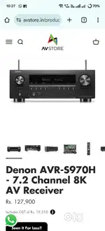 Denon AVR S970H + Polk Audio speakers + Elac Sub 12 for sale !!