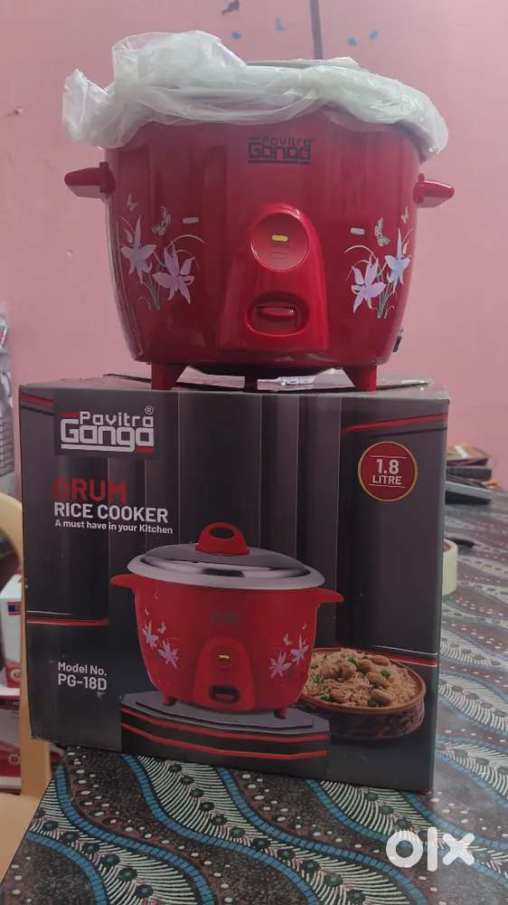 Electric rice cooker 1.8 ltr new pcs ganga brand