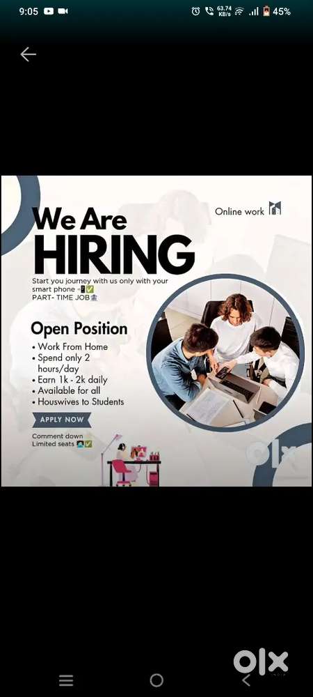 We are hiring talecaller, data entry operator work from home