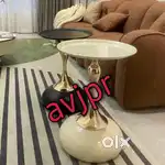 New designer mini single leg cafe table restaurant table corner table
