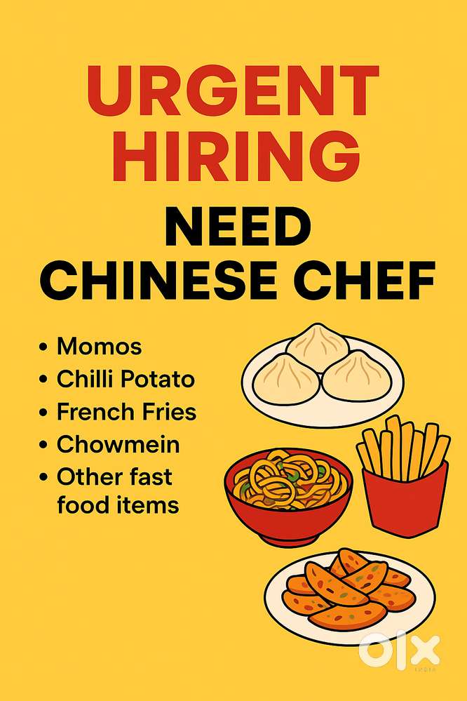 Urgent Need Chinese Chef (Fast Food Specialist)