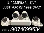 ️ Affordable CCTV Security Package – 4 Cameras + DVR Starting at ₹4999