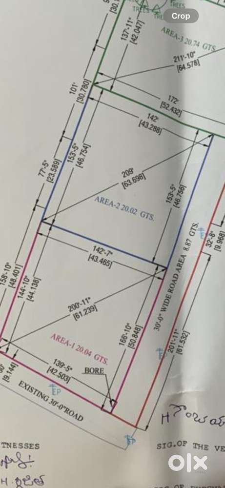 20 guntas land for sale near prathima cancer hospital, damera