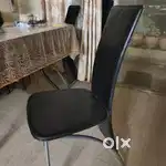 6 seater dining table with 4 chairs