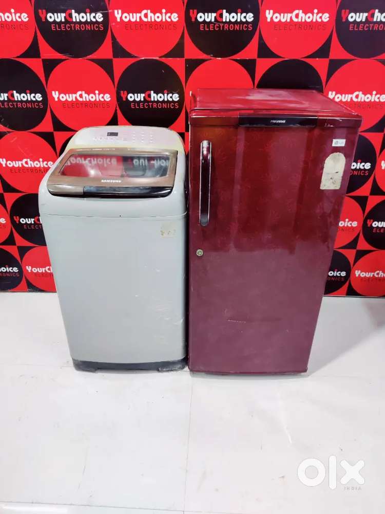 Used Combo Offer Single Door Refrigerator & Top Load Washing Machine**